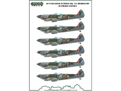 Supermarine Spitfire Mk Xvi Bubbletop In Polish Service - image 2