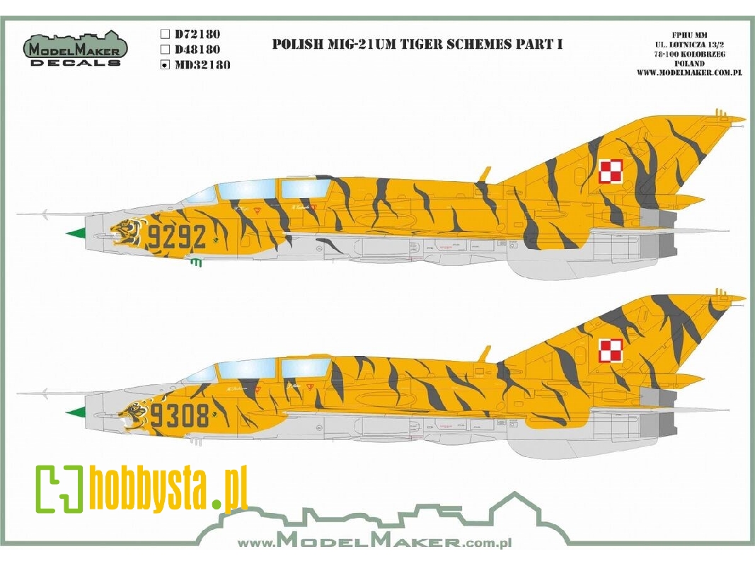 Polish Mig-21 Um - Tiger Schemes Part I - image 1 Polish Mig-21 Um - Tiger Schemes Part I - image 1