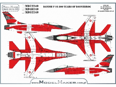 Danish F-16 800 Years Of Dannebrog - Demo Plane - image 2