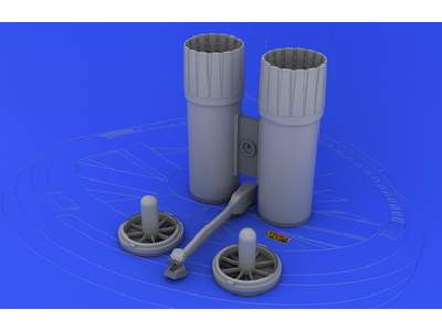 F-4 exhaust nozzles USN late 1/32 - Tamiya - image 1