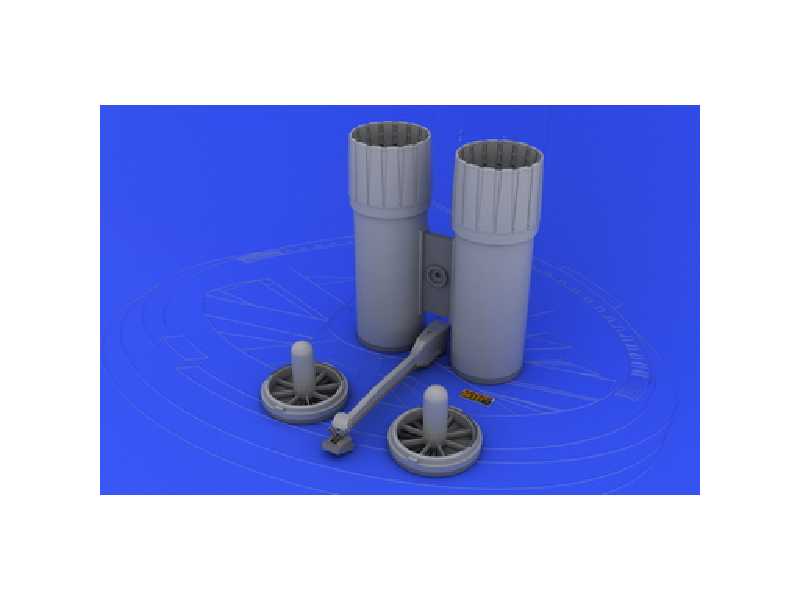 F-4 exhaust nozzles USN late 1/32 - Tamiya - image 1