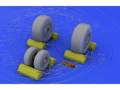 F-4C/ D/E/ F/G wheels 1/32 - Tamiya - image 3