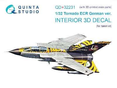 Panavia Tornado Ecr German Version - Interior 3d Decal With 3d-printed Resin Parts (For Italeri Kits) - image 2