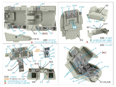 Boeing Ah-64 D Apache - Interior 3d Decal With 3d-printed Resin Parts (For Takom Kits) - image 12
