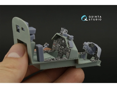 Bell Ah-1 W - Interior 3d Decal With 3d-printed Resin Parts (For Academy Kits) - image 1