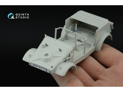 Kubelwagen Type 82 - 3d-printed & Coloured Interior On Decal Paper With 3d-printed Resin Parts (For Meng Vs-015 Kit) - image 14