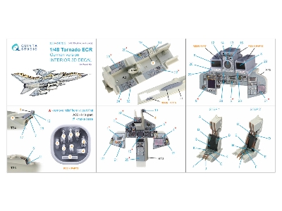Panavia Tornado Ecr German Version - Interior 3d Decal With 3d-printed Resin Parts (For Revell Kits) - image 19