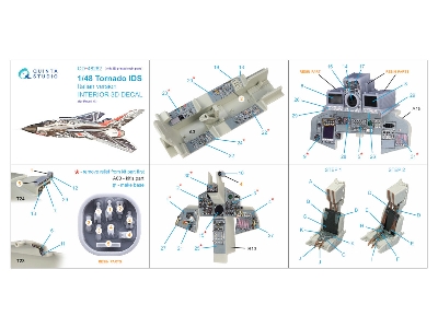 Panavia Tornado Ids Italian Version - Interior 3d Decal With 3d-printed Resin Parts (For Revell Kits) - image 15