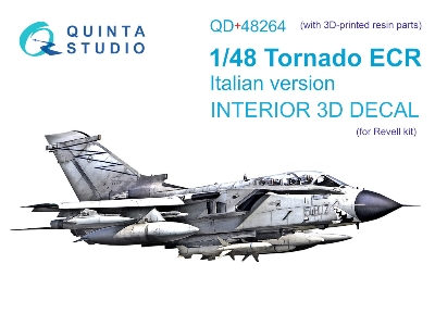 Panavia Tornado Ecr Italian Version - Interior 3d Decal With 3d-printed Resin Parts (For Revell Kits) - image 2