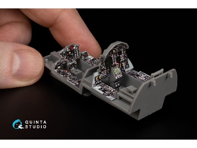 Mcdonnell Douglas F-4 G Early (Without Dmas) - Interior 3d Decal With 3d-printed Resin Parts (For Meng Kits) - image 1