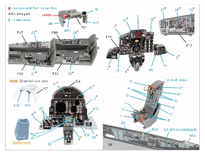 Mcdonnell Douglas F-4 G Late (With Dmas) - Interior 3d Decal With 3d-printed Resin Parts (For Meng Kits) - image 17