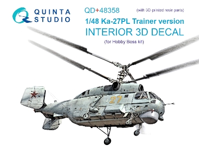Kamov Ka-27pl Trainer Version - Interior 3d Decal With 3d-printed Resin Parts (For Hobby Boss Kits) - image 2