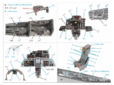 Mcdonnell Douglas F-4 E Late (Without Dmas)  - Interior 3d Decal With 3d-printed Resin Parts (For Meng Kits) - image 17
