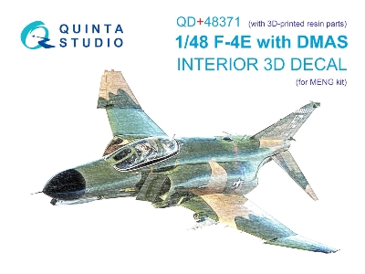 Mcdonnell Douglas F-4 E Late (With Dmas) - Interior 3d Decal With 3d-printed Resin Parts (For Meng Kits) - image 2