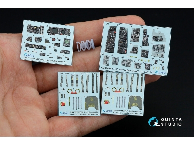 Mcdonnell Douglas F-4 G Early (Without Dmas) - Interior 3d Decal With 3d-printed Resin Parts (For Zm Sws Kits) - image 3