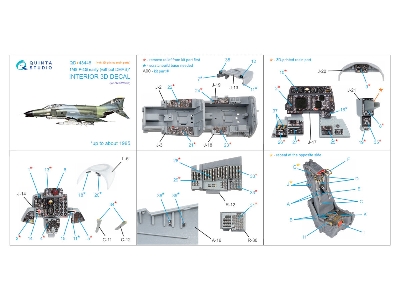Mcdonnell Douglas F-4 G Early (Without Dmas) - Interior 3d Decal With 3d-printed Resin Parts (For Zm Sws Kits) - image 11