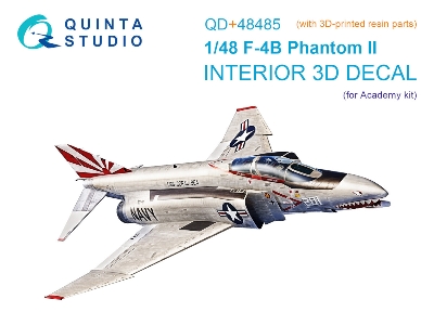 F-4 B Phantom Ii - Interior 3d Decal (With 3d-printed Resin Parts) (For Academy) - image 2