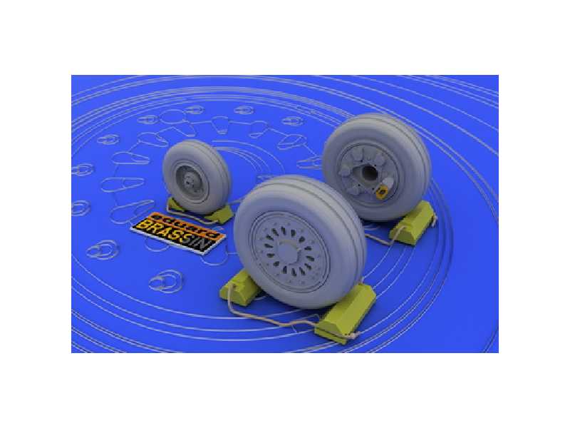 F-16 early wheels 1/48 - Tamiya - image 1