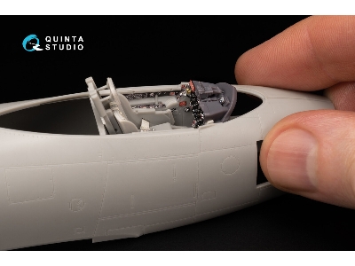 F-86 A Sabre - 3d-printed & Coloured Interior On Decal Paper With 3d-printed Resin Part (For Clear Prop Kits) - image 7