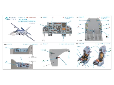 Sukhoi Su-24 M - Interior 3d Decal With 3d-printed Resin Parts (For Zvezda Kits) - image 11