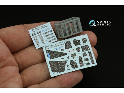 Mil Mi-24v Nato - 3d-printed & Coloured Interior On Decal Paper With 3d-printed Resin Parts (For Hobby Boss / Ark Models Kits) -