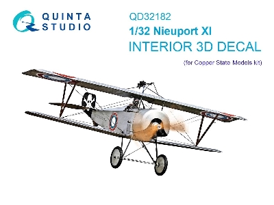 Nieuport Xi - 3d-printed & Coloured Interior On Decal Paper (For Csm Kits) - image 1