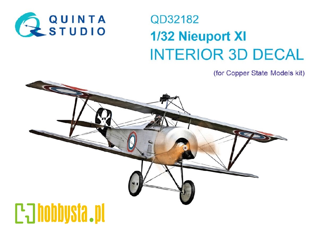 Nieuport Xi - 3d-printed & Coloured Interior On Decal Paper (For Csm Kits) - image 1
