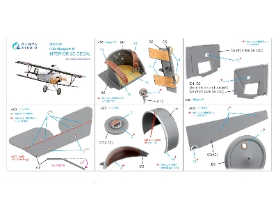 Nieuport Xi - 3d-printed & Coloured Interior On Decal Paper (For Csm Kits) - image 2