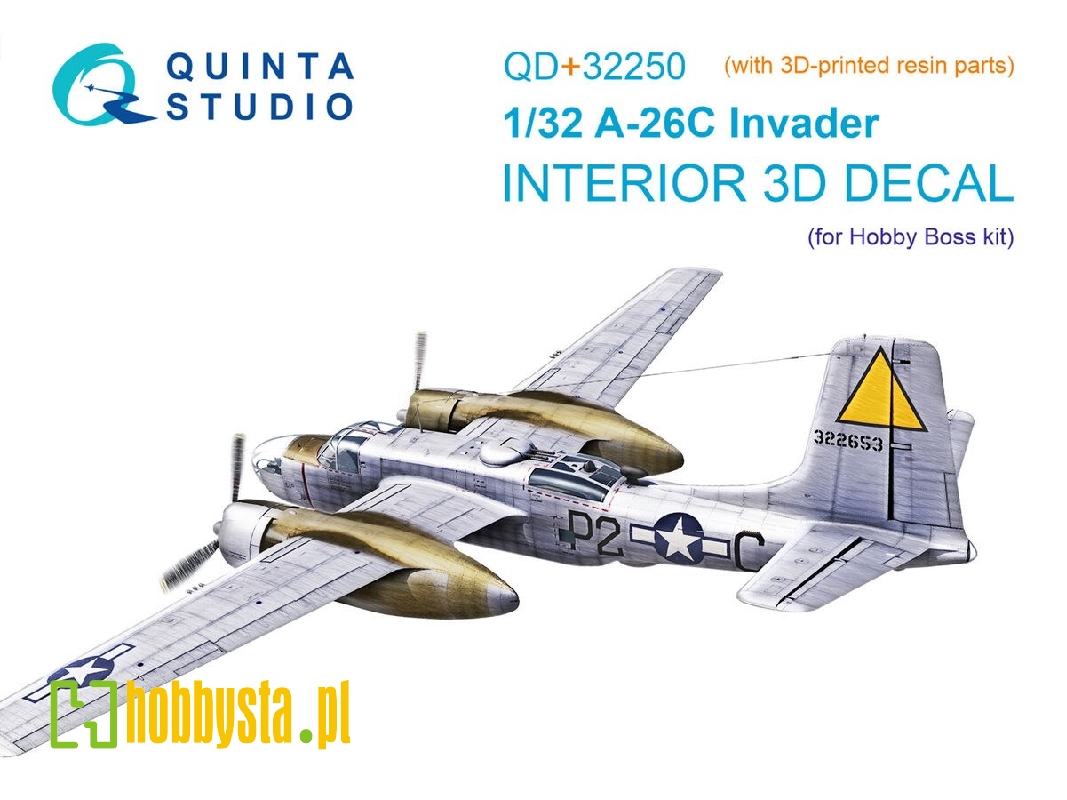 Douglas A-26 C Invader - 3d-printed & Coloured Interior On Decal Paper With 3d-printed Resin Parts (For Hobby Boss Kits) - image Douglas A-26 C Invader - 3d-printed & Coloured Interior On Decal Paper With 3d-printed Resin Parts (For Hobby Boss Kits) - image