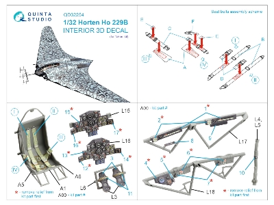 Horten Ho 229b Interior 3d Decal (For Takom) - image 10