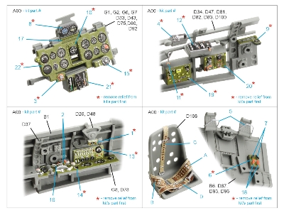 A6m2 Zero (Nakajima Prod.) - 3d-printed & Coloured Interior On Decal Paper (For Border Model Kits) - image 2