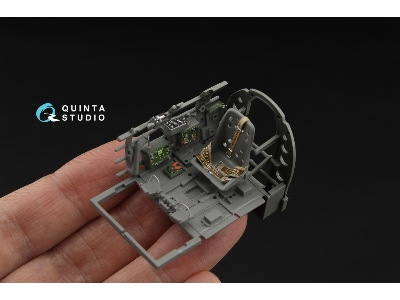 A6m2 Zero (Nakajima Prod.) - 3d-printed & Coloured Interior On Decal Paper (For Border Model Kits) - image 6