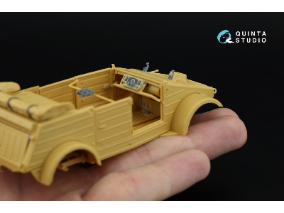Kubelwagen Type 82 - 3d-printed & Coloured Interior On Decal Paper With 3d-printed Resin Parts (For Hero Kits) - image 5