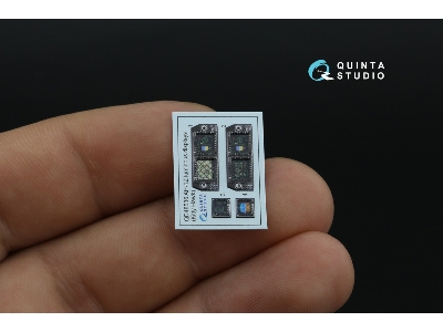 Bell Ah-1 Z Zulu Cobra / Viper Luminous Displays - 3d-printed & Coloured Interior On Decal Paper (For Kitty Hawk Kits) - image 4
