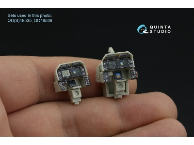Bell Ah-1 Z Zulu Cobra / Viper Luminous Displays - 3d-printed & Coloured Interior On Decal Paper (For Kitty Hawk Kits) - image 5