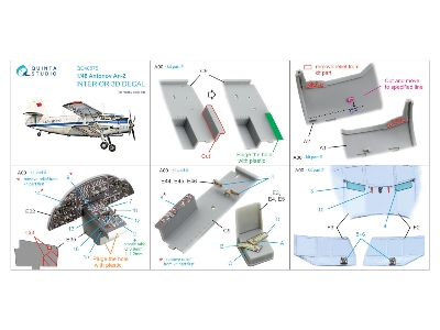 Antonov An-2 Colt - 3d-printed & Coloured Interior On Decal Paper (For Hobby Boss Kits) - image 2