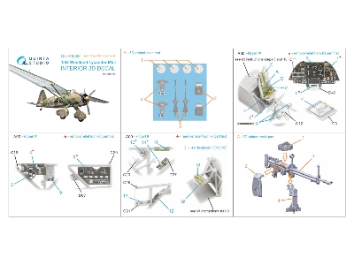 Westland Lysander Mk.I - 3d-printed & Coloured Interior On Decal Paper With 3d-printed Resin Parts (For Airfix Kits) - image 2