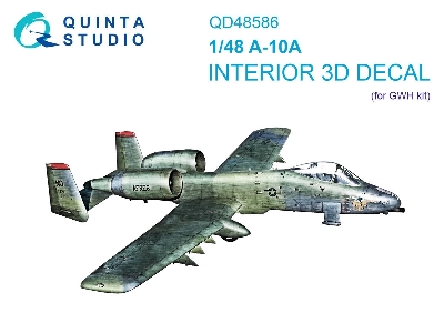 Fairchild A-10 A Warthog - 3d-printed & Coloured Interior On Decal Paper (For Gwh Kits) - image 1