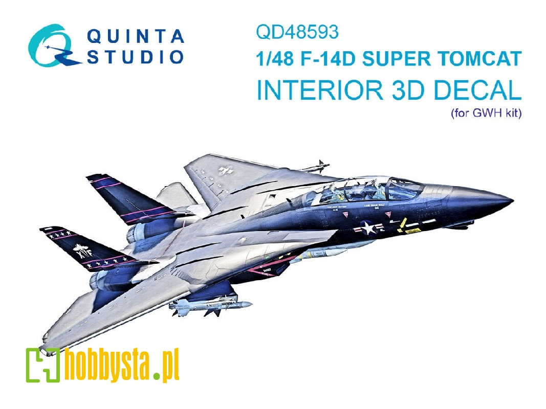 Grumman F-14d Super Tomcat - 3d-printed & Coloured Interior On Decal Paper (For Gwh Kits) - image 1 Grumman F-14d Super Tomcat - 3d-printed & Coloured Interior On Decal Paper (For Gwh Kits) - image 1