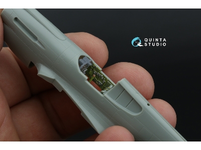 Curtiss P-40 E Warhawk  - 3d-printed & Coloured Interior On Decal Paper With 3d-printed Resin Parts (For Academy/Modelist Kits) 