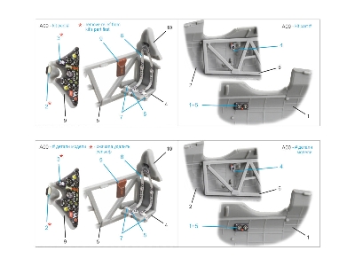 Pzl P.11 &#1057; - 3d-printed & Coloured Interior On Decal Paper (For Arma Hobby Kits) - image 10