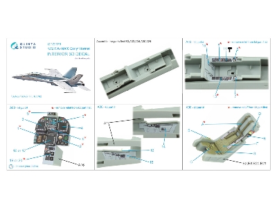 F/A-18 A/C Early - 3d-printed & Coloured Interior On Decal Paper (For Academy Kits) - image 4