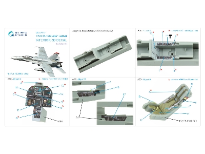 F/A-18 C Late - 3d-printed & Coloured Interior On Decal Paper (For Academy Kits) - image 4