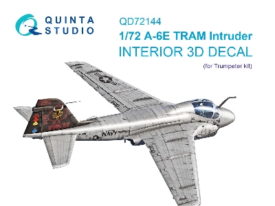 Grumman A-6 E Tram Intruder - 3d-printed & Coloured Interior On Decal Paper (For Trumpeter Kits) - image 1