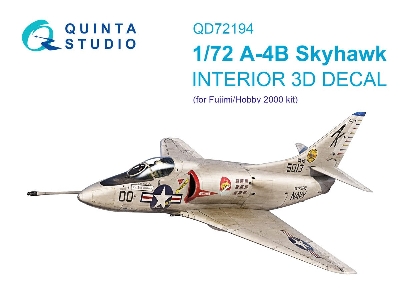 Douglas A-4 B Skyhawk - 3d-printed & Coloured Interior On Decal Paper (For Fujimi / Hobby 2000) Kits) - image 1