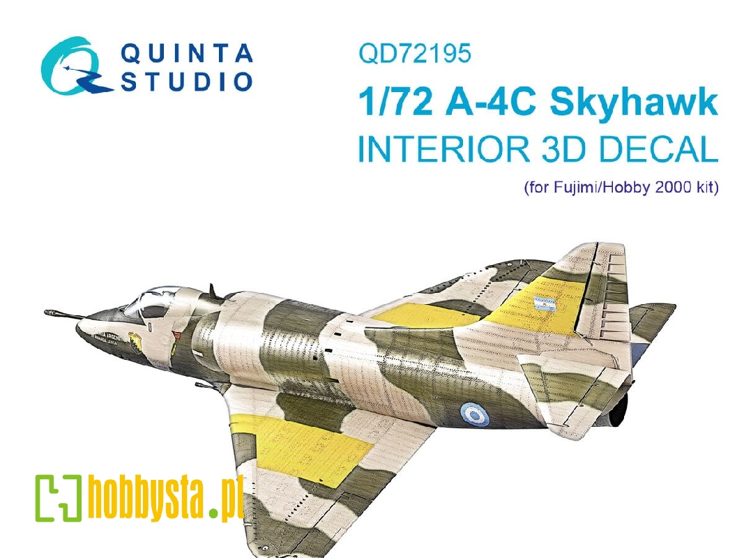 Douglas A-4 C Skyhawk - 3d-printed & Coloured Interior On Decal Paper (For Fujimi / Hobby 2000) Kits) - image 1 Douglas A-4 C Skyhawk - 3d-printed & Coloured Interior On Decal Paper (For Fujimi / Hobby 2000) Kits) - image 1