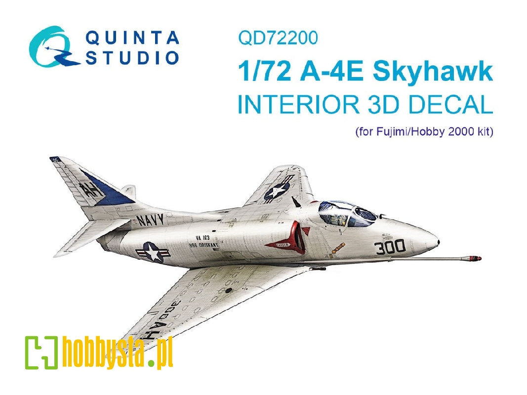 Douglas A-4 E Skyhawk - 3d-printed & Coloured Interior On Decal Paper (For Fujimi / Hobby 2000) Kits) - image 1 Douglas A-4 E Skyhawk - 3d-printed & Coloured Interior On Decal Paper (For Fujimi / Hobby 2000) Kits) - image 1