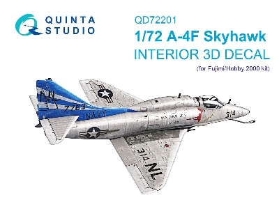 Douglas A-4 F Skyhawk - 3d-printed & Coloured Interior On Decal Paper (For Fujimi / Hobby 2000) Kits) - image 1