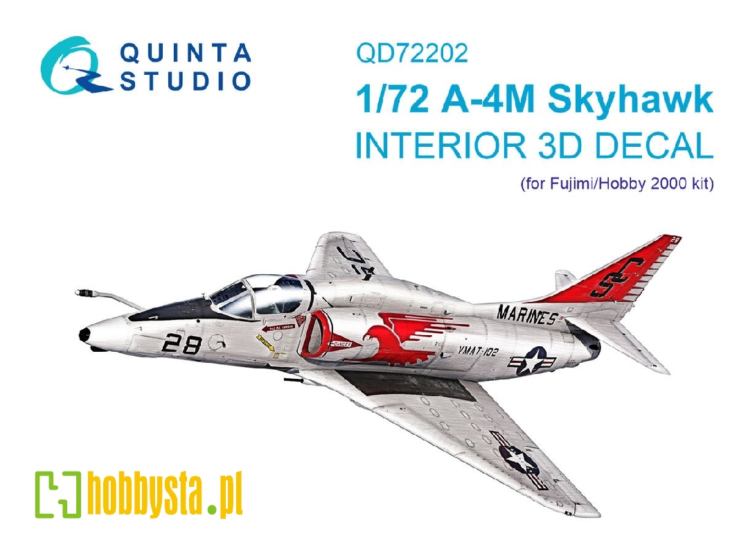 Douglas A-4 M Skyhawk - 3d-printed & Coloured Interior On Decal Paper (For Fujimi / Hobby 2000) Kits) - image 1 Douglas A-4 M Skyhawk - 3d-printed & Coloured Interior On Decal Paper (For Fujimi / Hobby 2000) Kits) - image 1