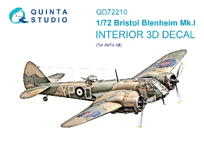 Bristol Blenheim Mk.I - 3d-printed & Coloured Interior On Decal Paper (For Airfix Kits) - image 1